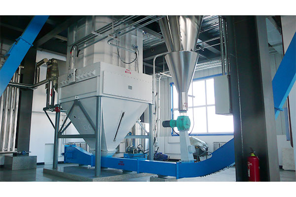 How does the flap cooler ensure uniform discharge?